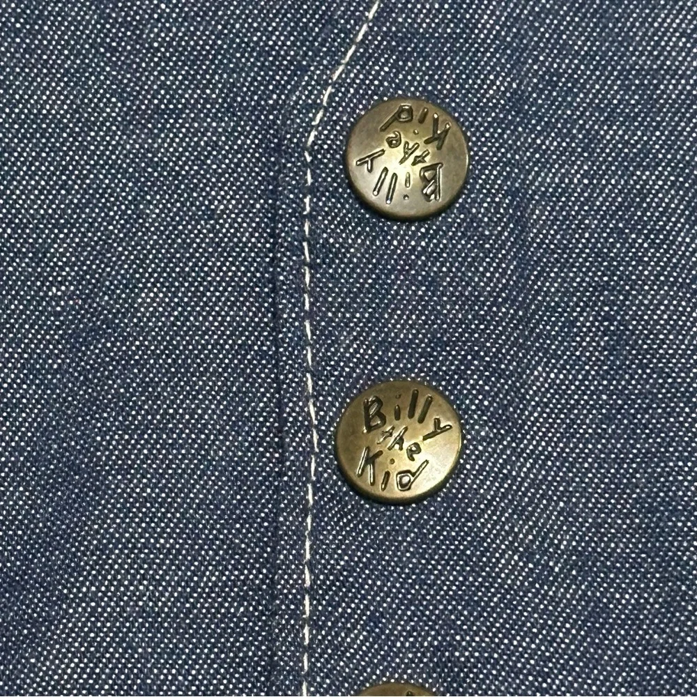 BILLY the KID denim vest VTG cowboy country western wear baby boy 12 mo